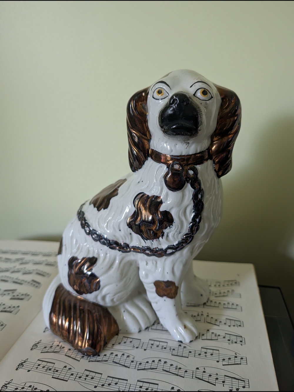 Antique Staffordshire Dog Mantle Dog King Charles Spaniel